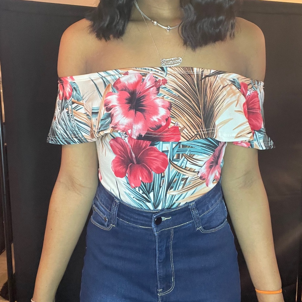 Flower bodysuit
